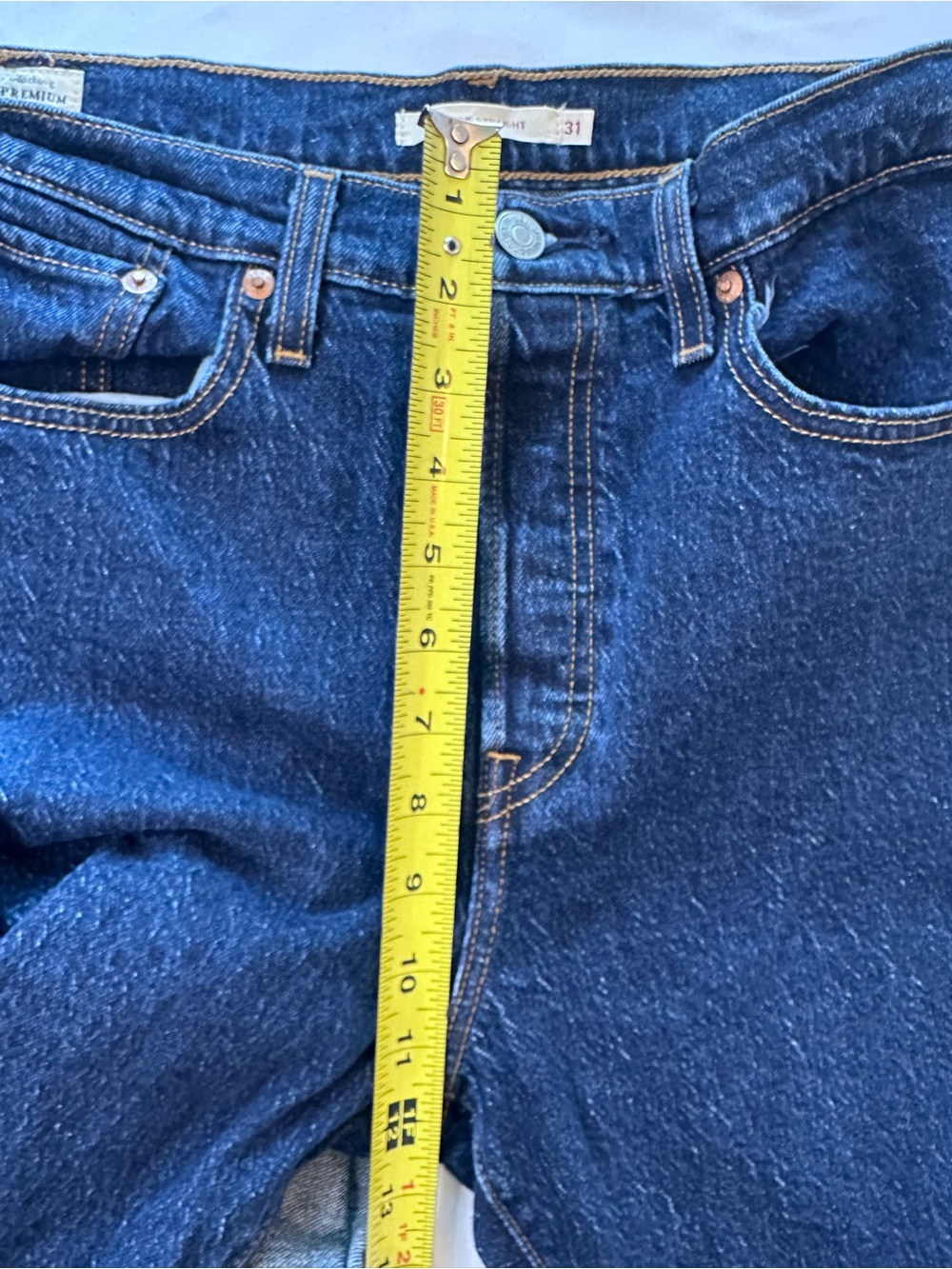 Levi's Wedgie Jeans Womens Blue Button Fly Denim 31/24 - Picture 6 of 9